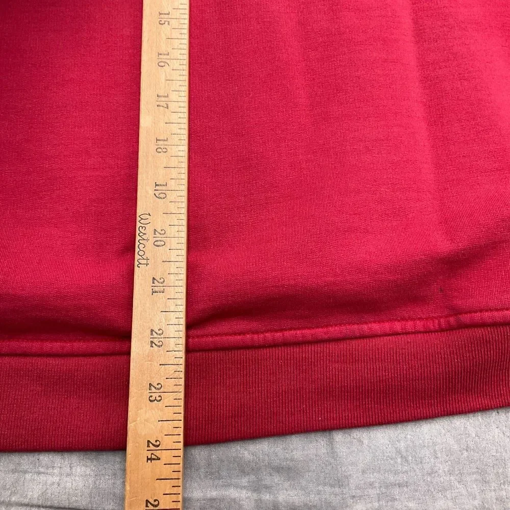 Jordan Hoodie Men‎ Large Red White Stitched Twill Stripe Pullover Basketball